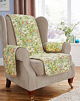 Exclusive William Morris Quilted 2 Seat Chair Cover