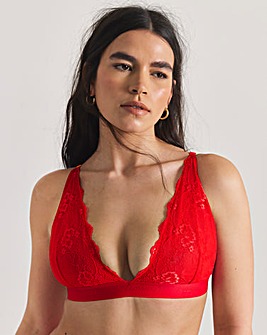 Lemonade Dolls Signature Lace Bralette (C-D) Red
