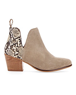 Aster Suede Ankle Boots Extra Wide Fit