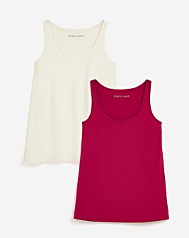 Pink & Ivory 2 Pack Swing Vests