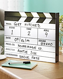 Light-Up Clapper Board with Pen