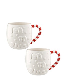 Price & Kensington Let it Snow Set of 2 Mugs
