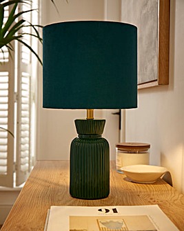 Ribbed Ceramic Table Lamp