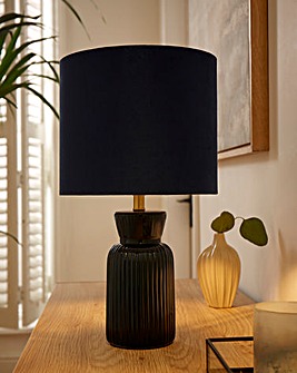 Ribbed Ceramic Table Lamp