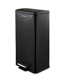 Morphy Richards Black 30L Rectangular Bin