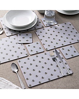 Creative Tops Country Bee Set of 4 Placemats & Coasters