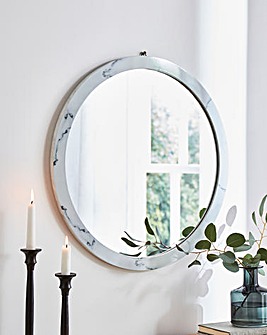 Marble Round Wall Mirror