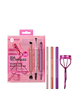 REAL TECHNIQUES DOUBLE TIME BRUSH & LASH SET