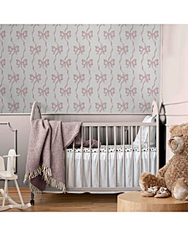 Cath Kidston Ribbon Bow Pink Wallpaper