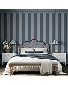 Superfresco Easy Regent Stripe Archival Blue Wallpaper