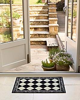My Mat Nylon Indoor Pattern Manor Tile Doormat