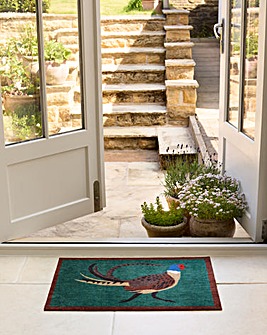 My Mat Nylon Indoor Pattern Pheasant Doormat