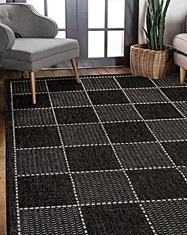 Checked Gel Flatweave Rug