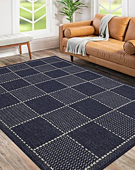 Checked Gel Flatweave Rug
