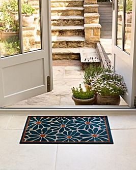 My Mat Nylon Indoor Pattern Boho Floral Doormat