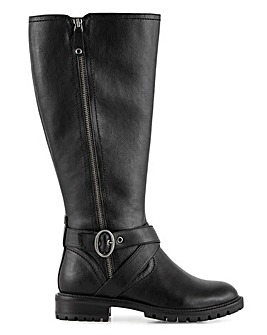 ladies wide fit knee length boots