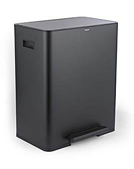 Salter Stainless Steel Dual Recyling Pedal Bin 60L