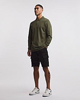 Fully Elasticated Twill Cargo Shorts