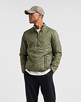 Olive Onion Quilted Overhead Jacket