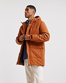 Rust Clean Padded Parka