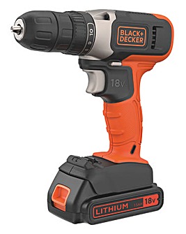 18V Black + Decker Li-Ion Drill Driver