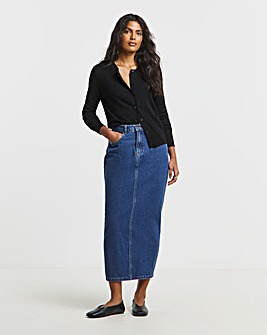 Mid Wash Midaxi Skirt