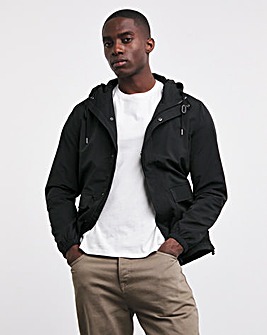 Hooded Black Lightweight Hooded Jacket