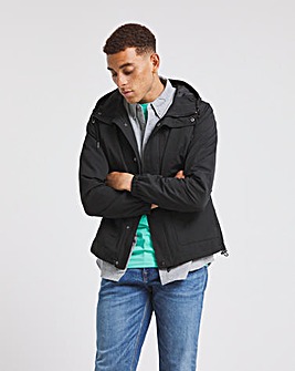 Hooded Black Lightweight Hooded Jacket