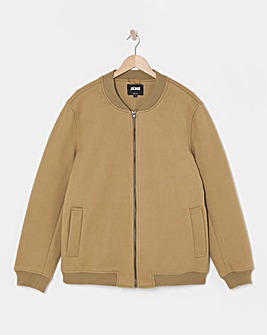 Faux Wool Bomber Jacket