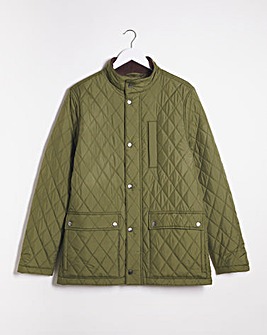 Quilted Worker Jacket Olive