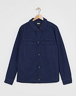 Navy Cotton Pocket Jacket
