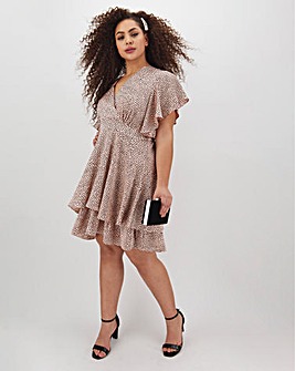 AX Paris Spot Wrap Skater Dress