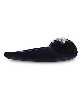 Ceres Pom Pom Slippers Extra Wide Fit