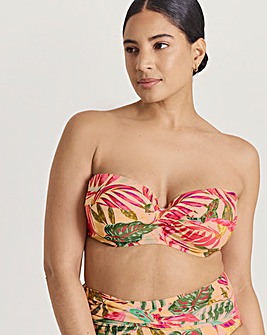 MAGISCULPT Twist Front Underwired Bandeau Bikini Top