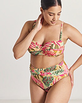 MAGISCULPT Medium Control Twist Front High Waist Bikini Bottoms