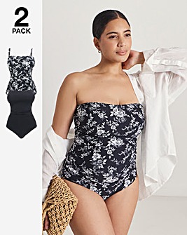 MAGISCULPT 2 Pack Bandeau 360 Degree Shaping Swimsuits