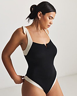 MAGISCULPT Contrast Tie Strap 360 Degree Shaping Swimsuit
