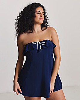 MAGISCULPT Medium Control Ruffle Bandeau Swimdress
