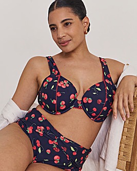 Magisculpt Cherry Print Underwired Bikini Top