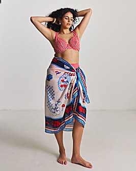MAGISCULPT Beach Sarong Dolce Vita Print
