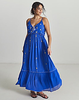 MAGISCULPT Mirror Detail Maxi Beach Dress