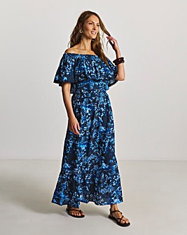 Figleaves Lisbon Bardot Maxi Beach Dress