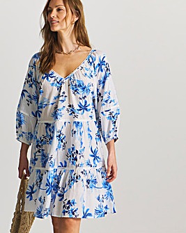 Figleaves Lisbon Tiered Mini Beach Dress