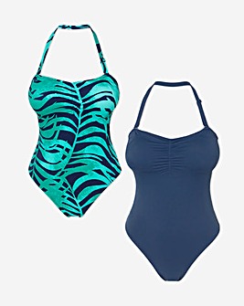 JD Williams Value 2 Pack Bandeau Swimsuits