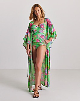 Figleaves Floral Open Maxi Kaftan