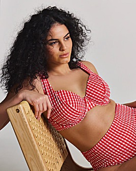 MAGISCULPT Gingham Underwired Bikini Top