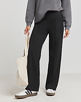 Wide Leg Tailored Workwear Trousers