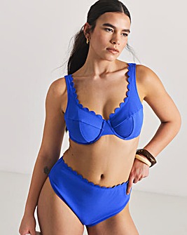 MAGISCULPT Scallop Edge High Waist Bikini Bottoms