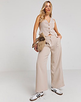 Wide Leg Tailored Trousers