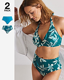 Value 2 Pack Value High Waist Bikini Bottoms